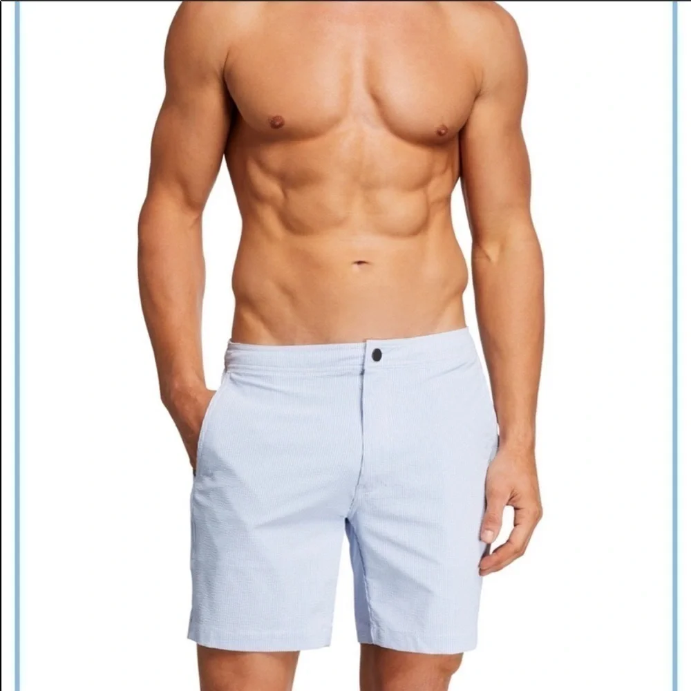 Onia Striped Calder Swim Trunk